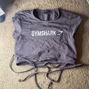 Gymshark gray crop top